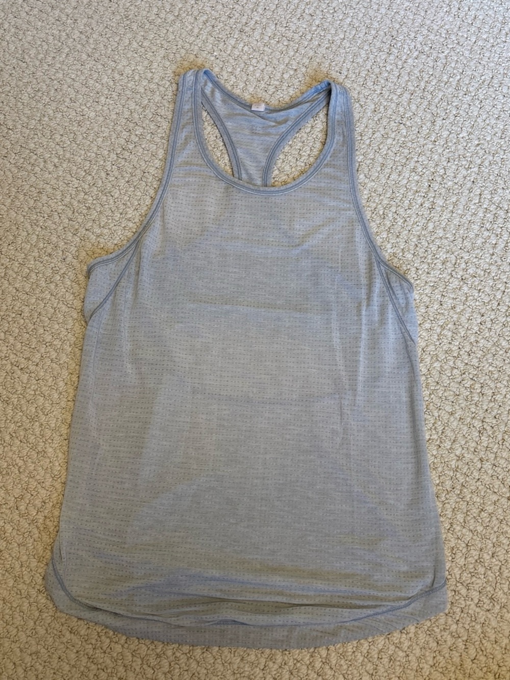 Lululemon Light Gray Racerback Tank Top